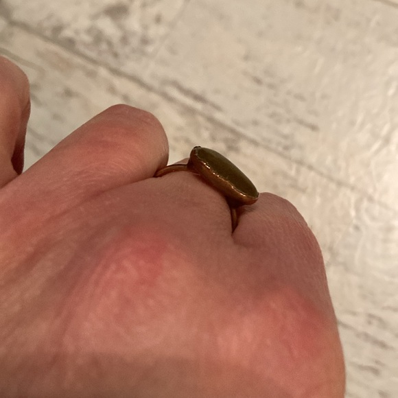 Featheroak Jewellery Artist Handmade Scottish Raw Refined Stone Ring Set - Picture 6 of 15